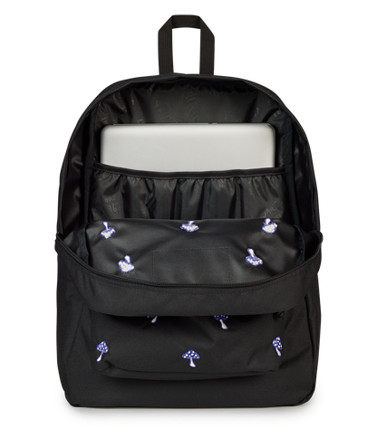 SuperBreak® Plus - Embroidered Shrooms Black