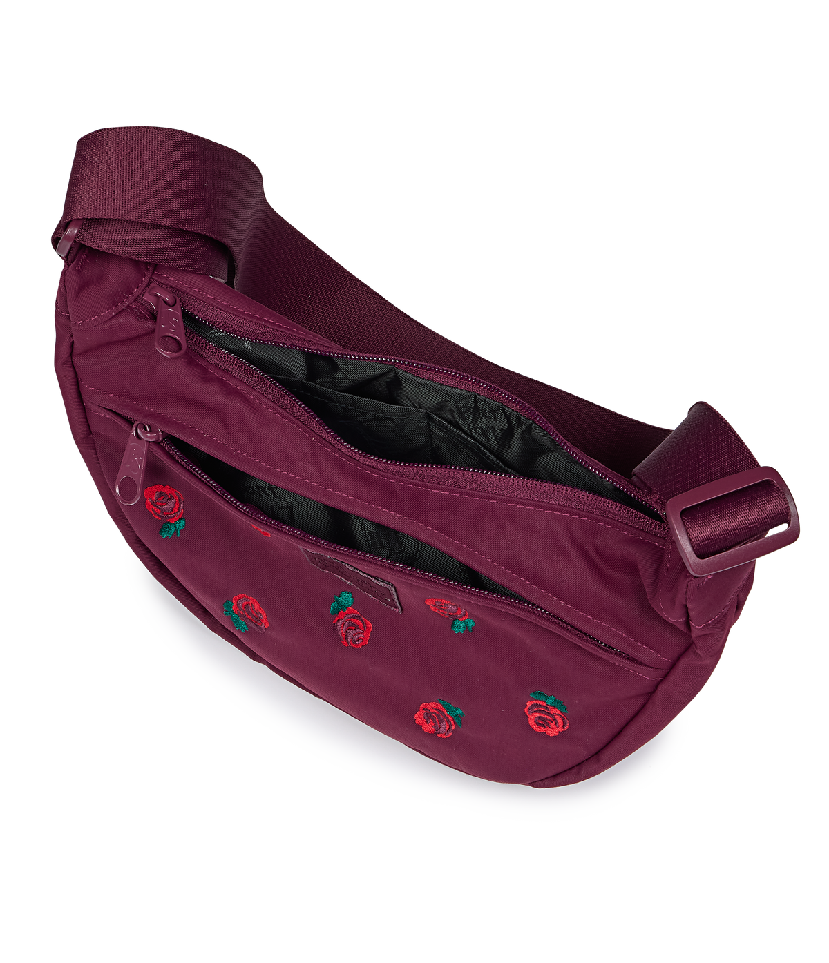 Unphased Crossbody Small FX - Just A Rose Embroidery Cherry Lacquer