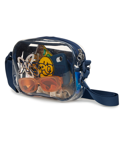 Clear Crossbody - Navy