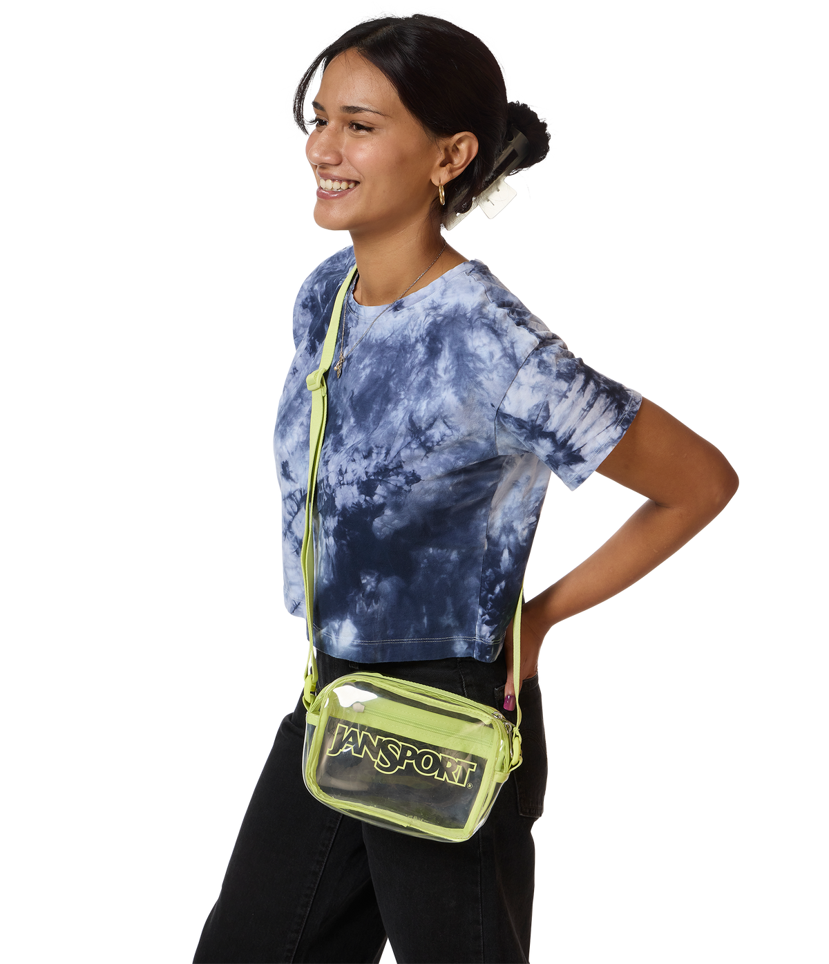 Clear Crossbody - Citron Lime